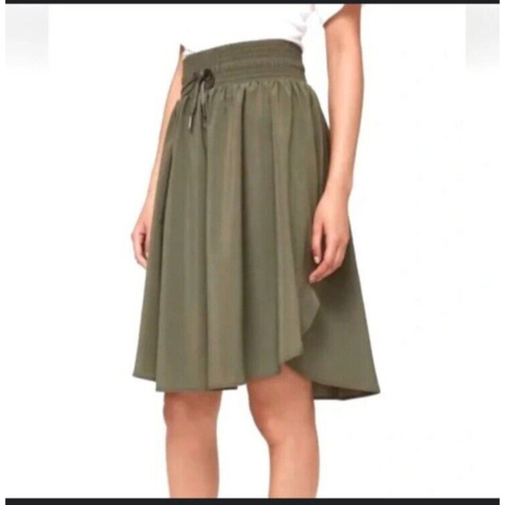 Lululemon The Everyday Skirt Olive Green Size 4 Athleisure